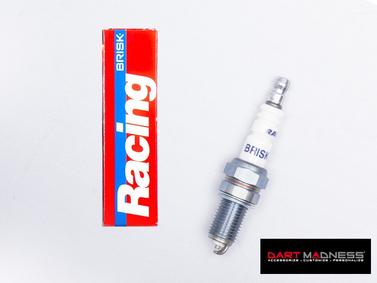 Dodge Dart 1.4L Silver Racing Spark Plugs by Brisk (set of 4)